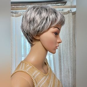 Paula Young Wisped Away Color 51 Gray and Brown Pixie Cut Wig